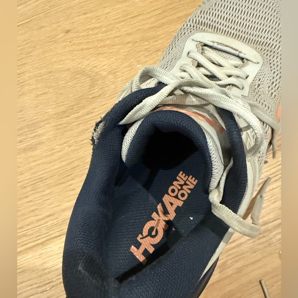 Hoka One One Bondi 7 Lunar Rock Black Iris Grey and Blue Tennis Running Shoes 9 - Picture 7 of 7